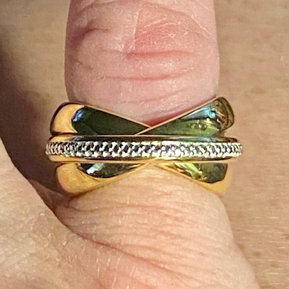 DIAMOND ACCENT 3 STACKED BAND RING - Picture 3 of 13